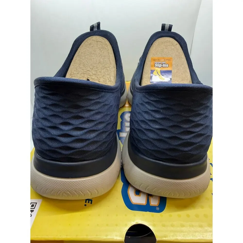 Skechers Slip-Ins Summits High Range Sneaker Men US 9 Lace-Up Navy 232457 / NVY